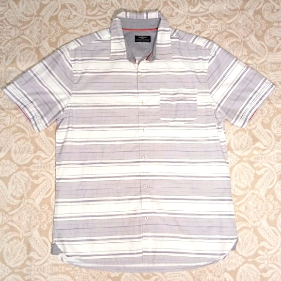 Men's Button Down Striped Shirt - Picture 3 of 5